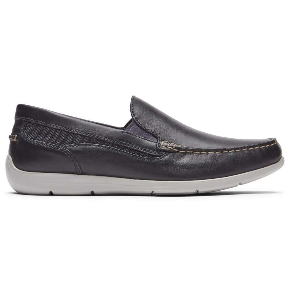 Rockport Mens Slip-On Navy - Cullen Venetian - UK 958-WKYXPT